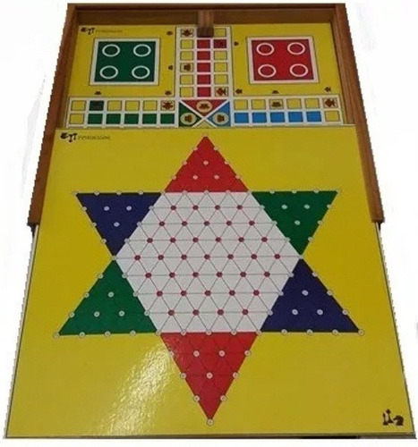 Jogo 5 Em 1 Ludo ,dama, Xadrez Chines, Hipismo, Xadrez - R$ 185